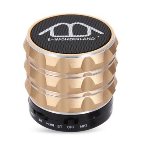 E-WONDERLAND WIRELESS BLUETOOTH BASS FM SPEAKER WITH MICROPHONE SUPPORT AUX TF CARD INPUT 
