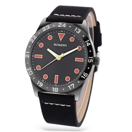 MINGZAN 6304 MALE QUARTZ WATCH CUTE SCALE LUMINOUS POINTER DAILY WATER RESISTANCE WRISTWAT