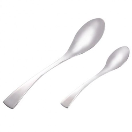 4PCS STAINLESS STEEL SPOON FORK KNIFE CUTLERY DINNERWARE (SILVER)