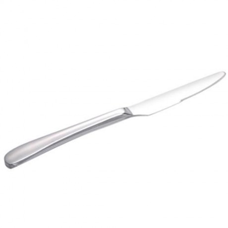 PORTABLE STAINLESS STEEL SPOON FORK KNIFE TABLEWARE SET (SILVER)