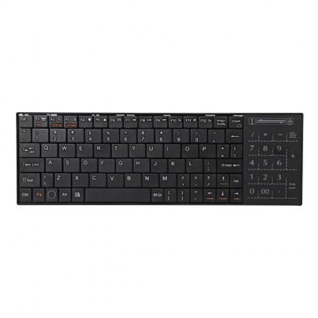 IPAZZPORT KP - 810 - 25BTT BLUETOOTH KEYBOARD WITH BUILT-IN MULTI-TOUCH TOUCHPAD (BLACK)