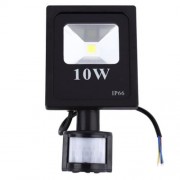 AC 85 - 265V 10W 900 - 1000LM HUMAN BODY INFRARED SENSOR LED FLOOD LIGHT (COOL WHITE LIGHT