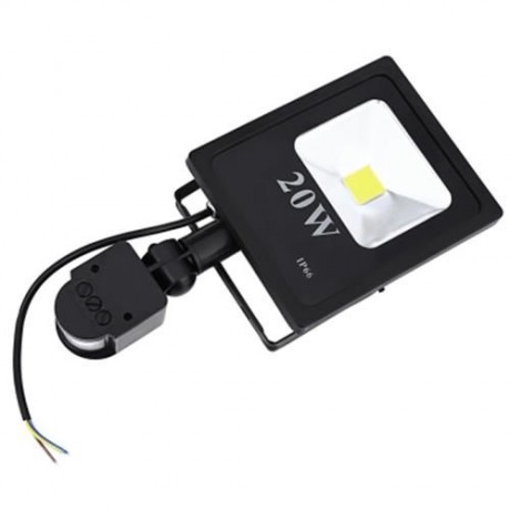 AC 85 - 265V 20W 1800 - 2000LM HUMAN BODY INFRARED SENSOR LED FLOOD LIGHT (COOL WHITE LIGH