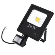 AC 85 - 265V 20W 1800 - 2000LM HUMAN BODY INFRARED SENSOR LED FLOOD LIGHT (WARM WHITE LIGH