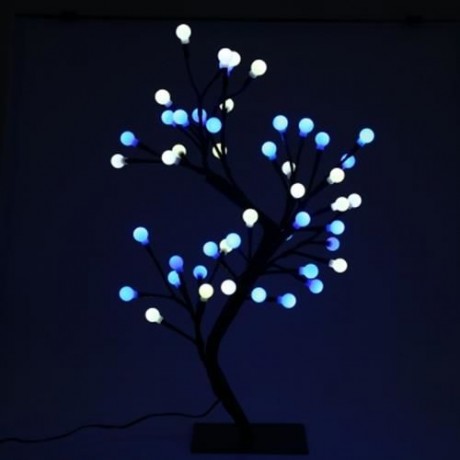 2W 48 LEDS ROUND TREE LIGHT HOME DECORATION NIGHTLIGHT (WHITE)