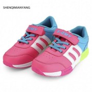 SHENQIMIANYANG CASUAL COLOR BLOCK BREATHABLE LACE UP SNEAKER FOR BOYS (RED AND GREEN)