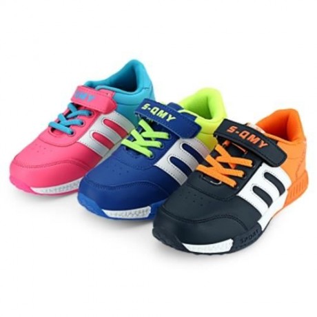 SHENQIMIANYANG CASUAL COLOR BLOCK BREATHABLE LACE UP SNEAKER FOR BOYS (RED AND GREEN)