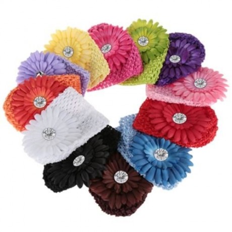 SWEET MARGUERITE DESIGN SOLID COLOR BABIES SUN PROTECTION HAT (COFFEE)