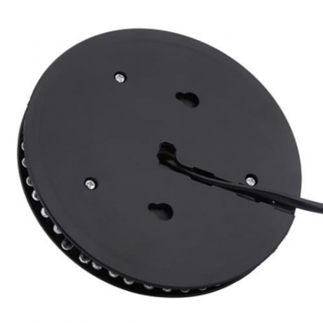 AC 90 - 240V 8W 48 LEDS SUNFLOWER RGB LED STAGE LIGHT ROTATING LAMP (BLACK)