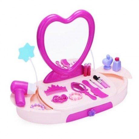 BOWA 19PCS BABY KIDS MAKEUP TOOLS BOX MINI SIMULATION EDUCATIONAL PRETEND PLAY TOY GIFT (C
