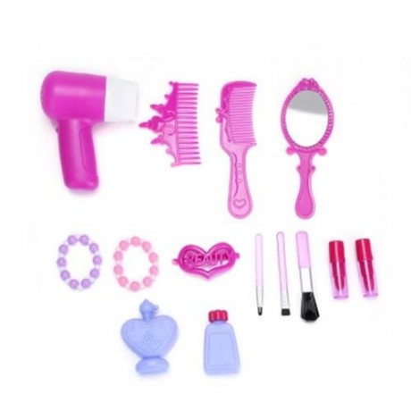 BOWA 19PCS BABY KIDS MAKEUP TOOLS BOX MINI SIMULATION EDUCATIONAL PRETEND PLAY TOY GIFT (C