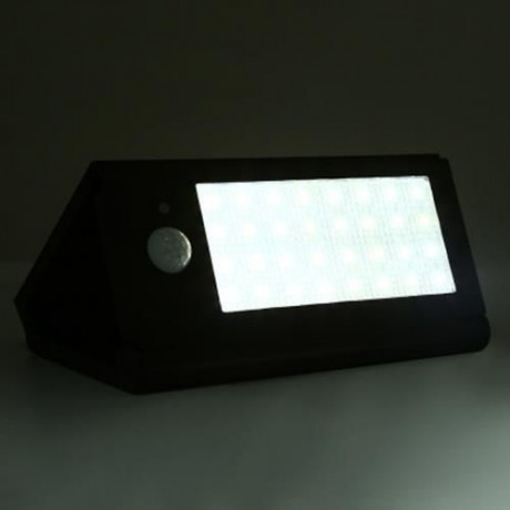 OUTDOOR 32 LEDS SOLAR POWERED MOTION SENSOR LIGHT WATERPROOF FOLDING WALL LAMP (BLACK)