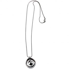 GEOMETRIC PATTERN CRYSTAL EMBELLISHMENT PENDANT NECKLACE SWEATER CHAIN (GUN METAL)