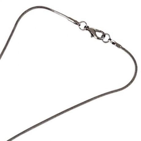 GEOMETRIC PATTERN CRYSTAL EMBELLISHMENT PENDANT NECKLACE SWEATER CHAIN (GUN METAL)