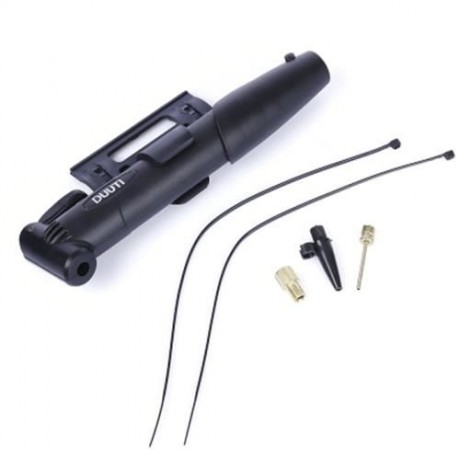 DUUTI BIKE BICYCLE PORTABLE MINI MULTI-FUNCTIONAL PUMP AIR TIRE INFLATOR (BLACK)