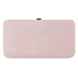 GUAPABIEN SWEET BOWKNOT ZIP AROUND PURSE FOR WOMEN (PINK)