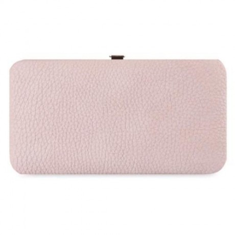 GUAPABIEN SWEET BOWKNOT ZIP AROUND PURSE FOR WOMEN (PINK)