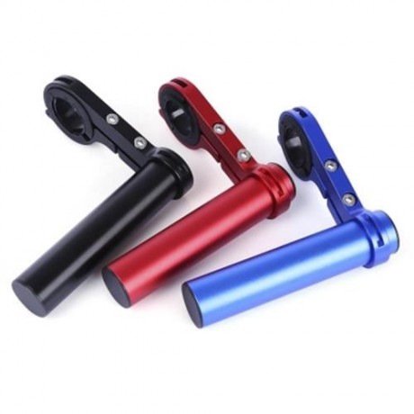 OUTDOOR MTB BIKE LAMP BICYCLE SPEEDOMETER FLASHLIGHT HANDLEBAR EXTENDER MOUNT HOLDER (BLUE
