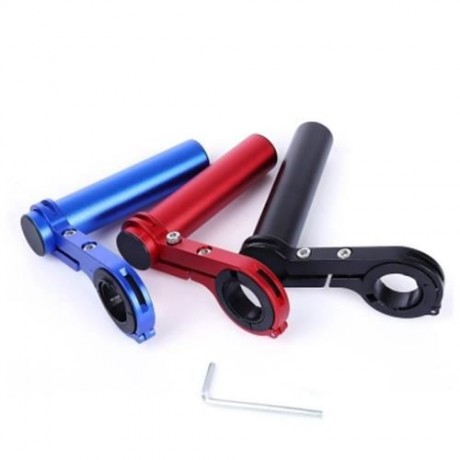 OUTDOOR MTB BIKE LAMP BICYCLE SPEEDOMETER FLASHLIGHT HANDLEBAR EXTENDER MOUNT HOLDER (BLUE