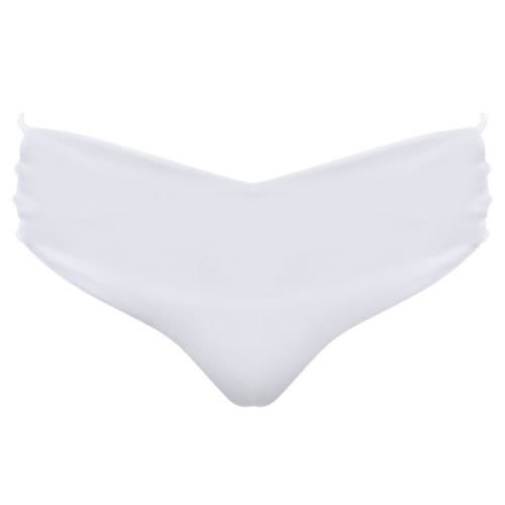 FEMALE SWIMMING SEXY HEART SHAPE THONG BEACH BATHING PANTS (WHITE)