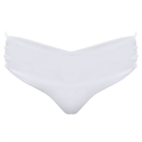 FEMALE SWIMMING SEXY HEART SHAPE THONG BEACH BATHING PANTS (WHITE)