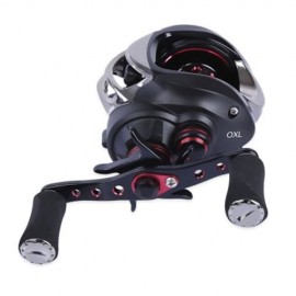 FISHDROPS 17   1BB LEFT RIGHT HAND GUN SHAPE FISHING BAITCASTING REEL (BLACK)