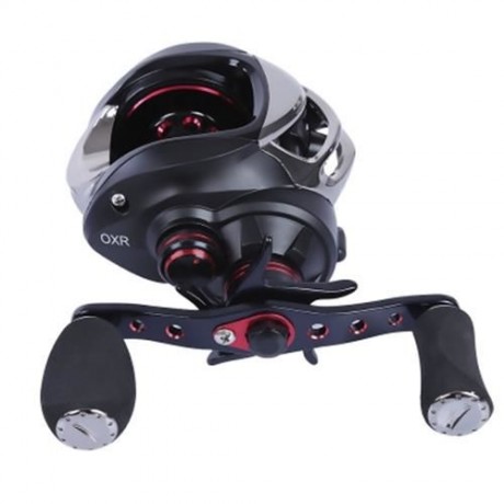 FISHDROPS 17   1BB LEFT RIGHT HAND GUN SHAPE FISHING BAITCASTING REEL (BLACK)