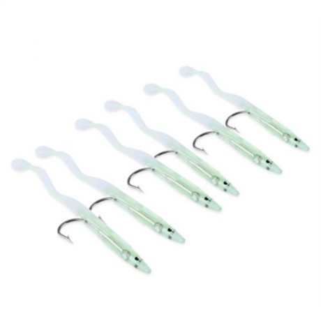 LEO FISHING TRANSPARENT ARTIFICIAL LUMINOUS LURE CRANKBAIT BAIT WITH HOOK (GREEN)