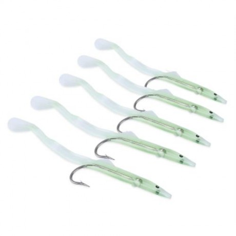 LEO FISHING TRANSPARENT ARTIFICIAL LUMINOUS LURE CRANKBAIT BAIT WITH HOOK (GREEN)