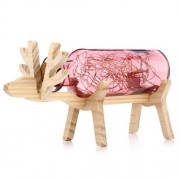 YOUOKLIGHT DC 5V 3W 200LM GLASS COVER 60 LEDS DESK LAMP WOOD BASE BEDSIDE NIGHT LIGHT (WIN