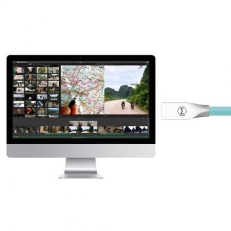 MCDODO CA - 120 8 PIN METAL HOUSING NOODLE TRANSFER DATA SYNCHRONIZATION CHARGING CORD 1M 