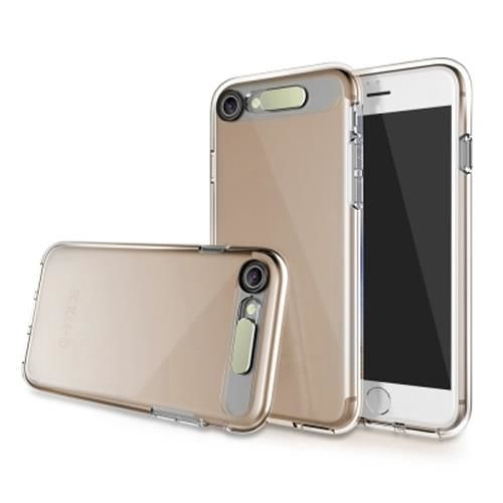 ROCK LIGHT TUBE SERIES LED FLASH TRANSPARENT PROTECTIVE CASE SKIN FOR IPHONE 7 (TRANSPAREN
