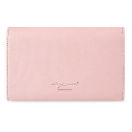 GUAPABIEN TRENDY PURE COLOR PU ENVELOPE CLUTCH FOR WOMEN (PINK)