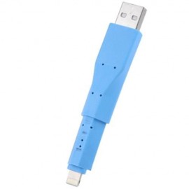 STYLISH TOUCH PEN 8 PIN USB DATA TRANSFER CHARGING CABLE CORD (BLUE)