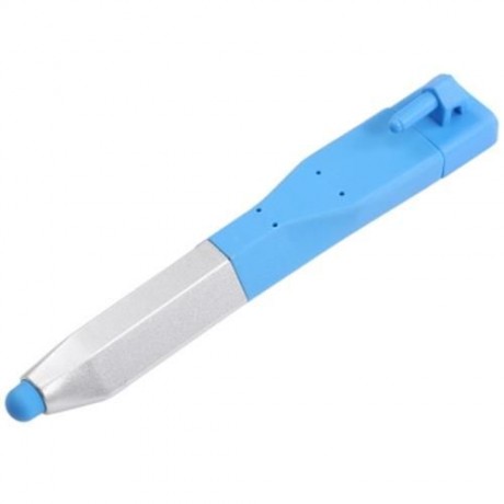 STYLISH TOUCH PEN 8 PIN USB DATA TRANSFER CHARGING CABLE CORD (BLUE)