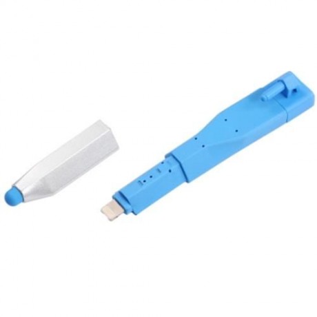 STYLISH TOUCH PEN 8 PIN USB DATA TRANSFER CHARGING CABLE CORD (BLUE)