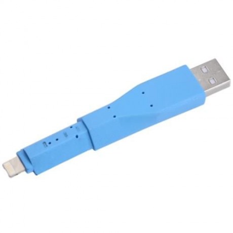 STYLISH TOUCH PEN 8 PIN USB DATA TRANSFER CHARGING CABLE CORD (BLUE)