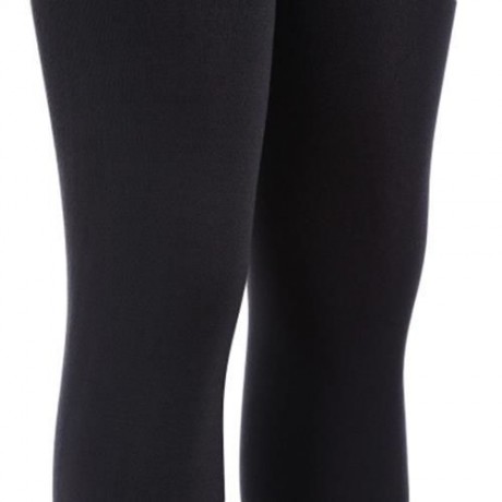 STYLISH HIGH WAIST PURE COLOR SHEATH WOMEN WARM BOTTOM PANTS (DEEP GRAY)