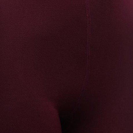 STYLISH HIGH WAIST PURE COLOR SHEATH WOMEN WARM BOTTOM PANTS (CLARET)