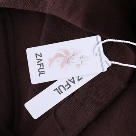 STYLISH HIGH WAIST PURE COLOR SHEATH WOMEN WARM BOTTOM PANTS (COFFEE)