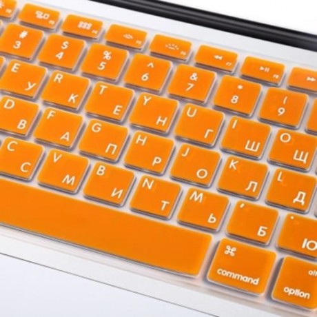 ULTRA THIN WATER RESISTANT TPU AMERICAN RUSSIAN LAPTOP KEYBOARD PROTECTIVE FILM FOR MACBOO