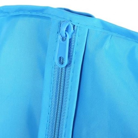 FOLDABLE HANGING GARMENT COVER CASE DUST-PROOF STORAGE BAG PROTECTOR (BLUE)