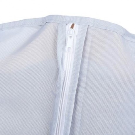 FOLDABLE WARDROBE HANGING GARMENT COVER CASE DUST-PROOF STORAGE BAG PROTECTOR (LIGHT GRAY)
