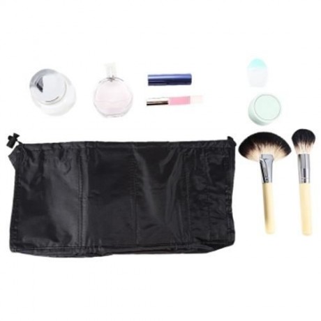 MULTIFUNCTIONAL COSMETIC STORAGE BAG MAKEUP CONTAINER (BLACK)