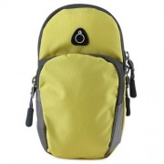 OUTDOOR SPORT CELLPHONE BAG RUNNING WRIST POUCH (YELLOW)