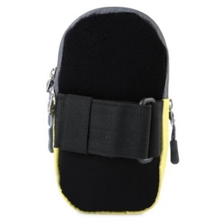 OUTDOOR SPORT CELLPHONE BAG RUNNING WRIST POUCH (YELLOW)