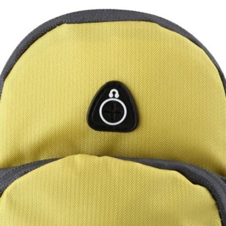 OUTDOOR SPORT CELLPHONE BAG RUNNING WRIST POUCH (YELLOW)