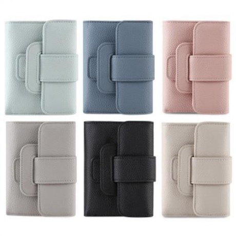 GUAPABIEN BRIEF PU LEATHER PISTON MINI WALLET FOR WOMEN (PALE GREEN)