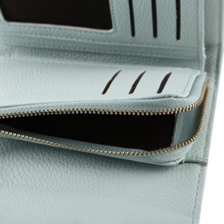 GUAPABIEN BRIEF PU LEATHER PISTON MINI WALLET FOR WOMEN (PALE GREEN)