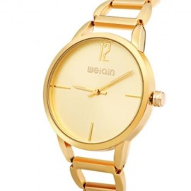 WEIQIN W4830 FEMALE QUARTZ WATCH CONCISE STYLE LUMINOUS HOLLOW STAINLESS STEEL BAND 3ATM W